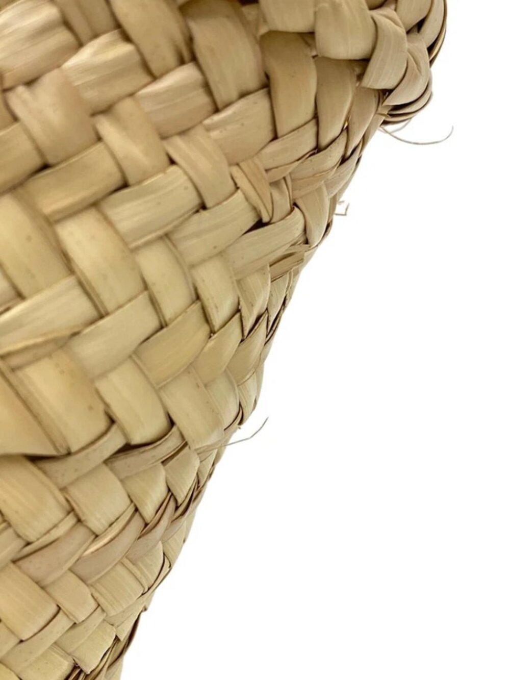 LOEWE Basket A223S93X28 Beige White Palm Leaf Calf Leather Tote Bag - Picture 14 of 15